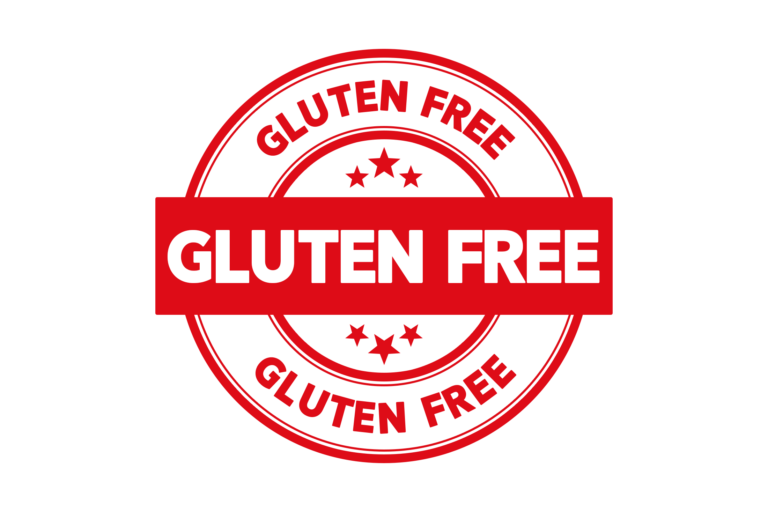 Round gluten-free stamp