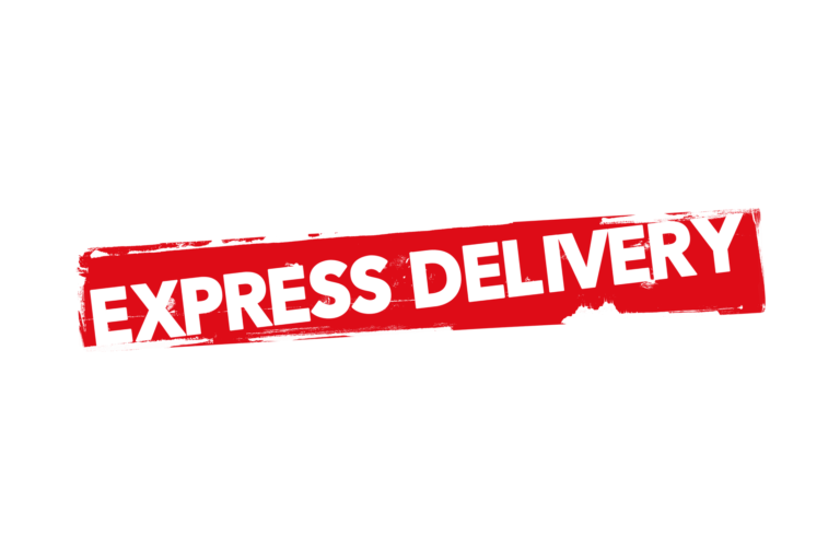 Grunge express delivery label PNG and PSD - PSDstamps