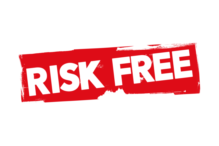 Grunge risk free label PNG and PSD - PSDstamps