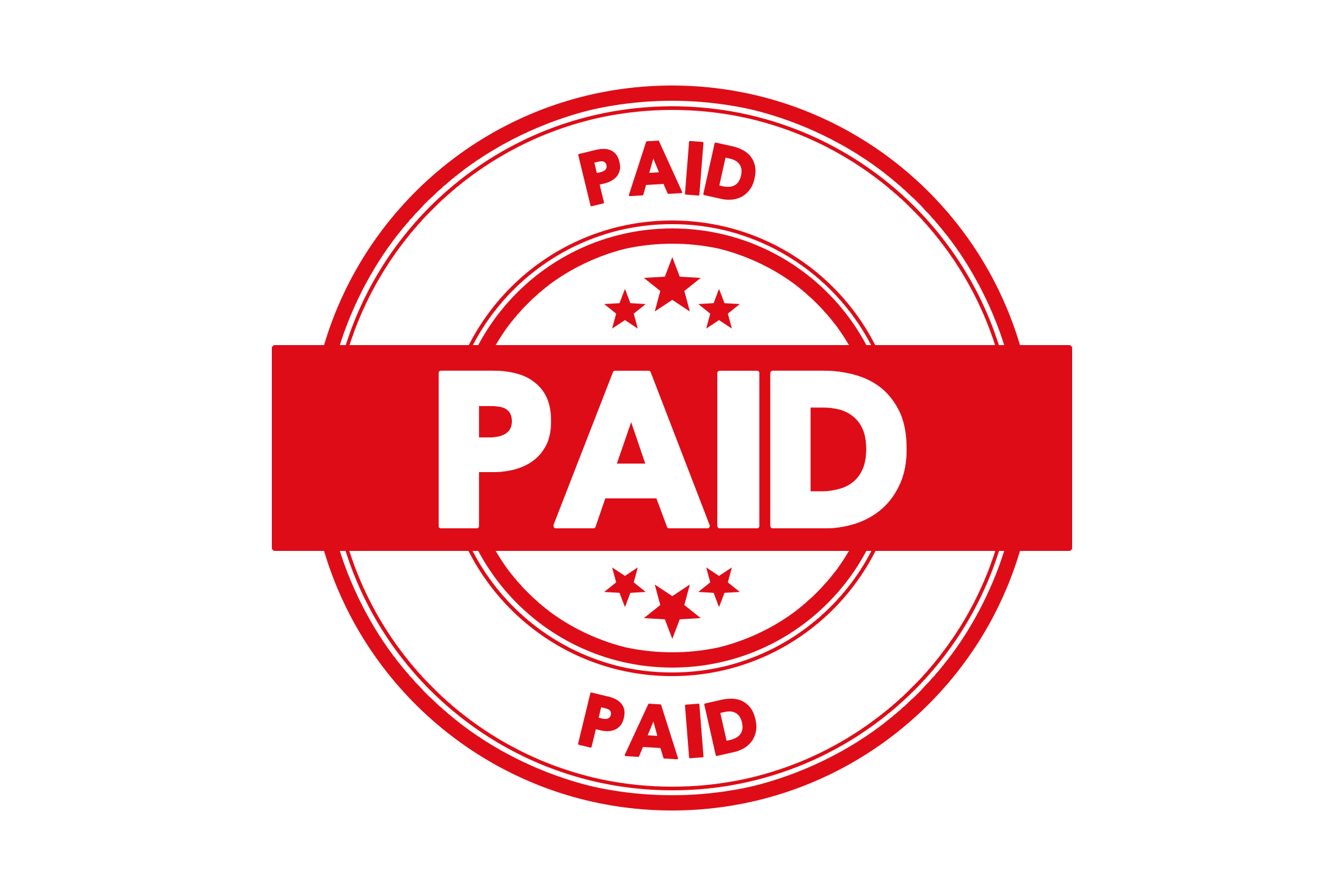 Round Paid Stamp Png 